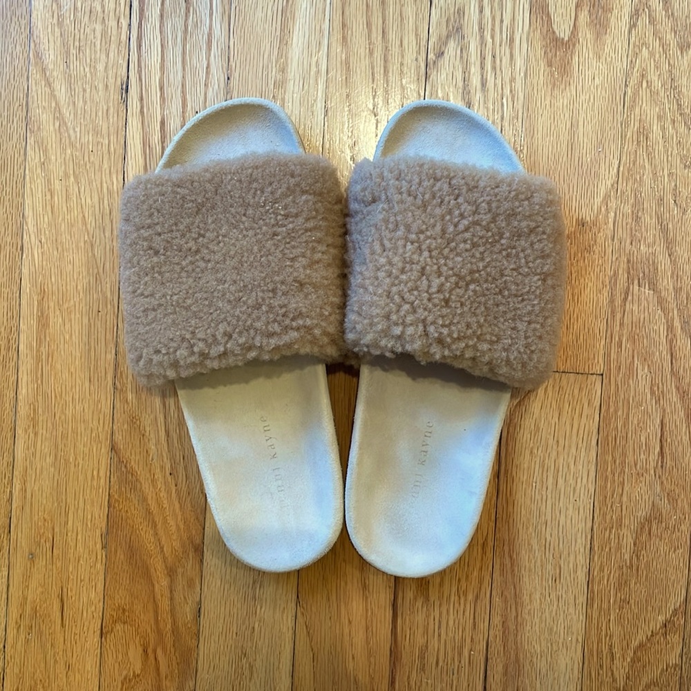 Jenni Kayne Shearling Slide Sandals